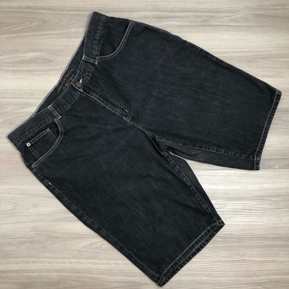 black denim shorts size 16